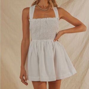 NWT Peppermayo European Towns Linen Mini Dress